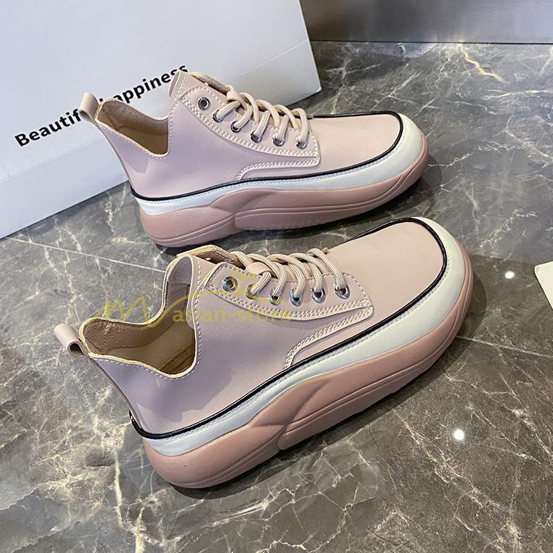 スニーカー | スニーカー レディース レディースシューズ ローカット 靴 厚底 ダッドウォーキングシューズ Pu革 厚底靴 美脚 厚底スニーカー 歩きやすい