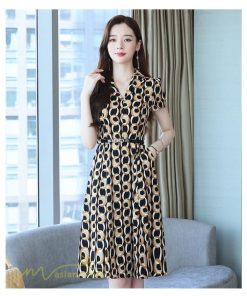 ミディアム | ワンピース レディース 着痩せ 半袖 膝丈 ミディアムワンピース ファッション ミディアムワンピース 夏 Vネック サマーワンピース 上品 日常感 大きいサイズ