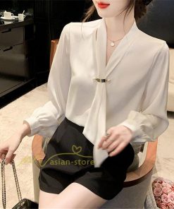 シャツ・ブラウス | ブラウス レディース きれいめ 40代 春秋 上品 無地 ブラウス 長袖 ゆったり オシャレ 韓国風 通勤 着痩せ 50代 フェミニン エレガント 大人 30代 リボン付き