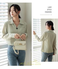 シャツ・ブラウス | ブラウス トップス レディース Vネック秋 シンプル 着回し カジュアル 通勤 オフィス お出かけ 上品 フェミニン 女子会 就活 デート お仕事 エレガント 二次会