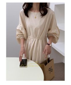 マキシ | ワンピース レディース 40代 50代 長袖 きれいめ ゆったり ロング丈 マキシ丈 体型カバー 無地 着痩せ 30代 カジュアル 通勤通学 夏物 お出かけ シンプル 上品