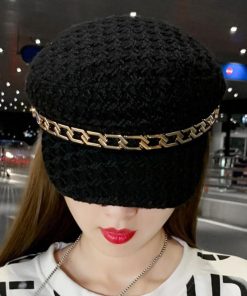 帽子 | ツイード風キャスケット レディース