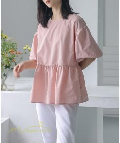 tシャツ・カットソー | Tシャツ レディース トップス サマー 半袖 無地 ゆったり ゆったり 可愛い フェイク 春物 夏服 カットソー 20代30代40代 ブラウス 薄手 体型カバー シンプル