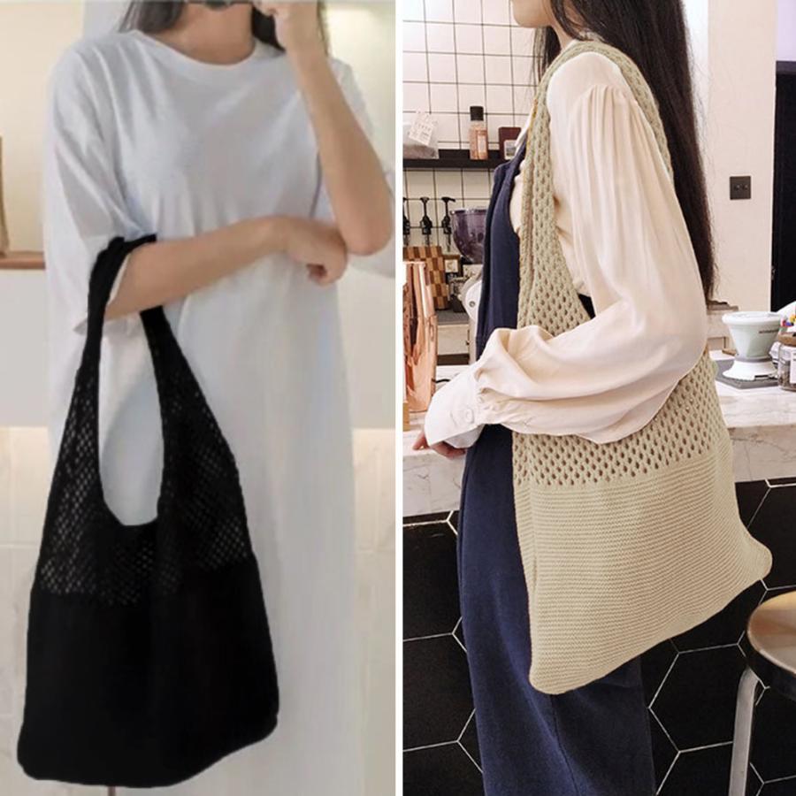 トートバッグ | ニット編み バッグ鞄かばん