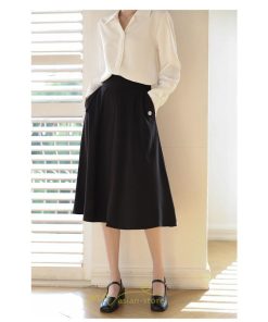 スカート | ひざ丈 レディース フレアミディアム春 秋 冬 大人 体型カバー 20代 30代 40代 OL ママ お出かけ デート 通勤 フェミニン 母