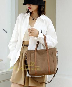 女性用バッグ | ショルダーバッグ レディース 斜めがけ 2way キャンバス 帆布 大きめ ハンドバッグ トートバッグ おしゃれ 多機能 上品 20代30代40代50代 かわいい トレンド
