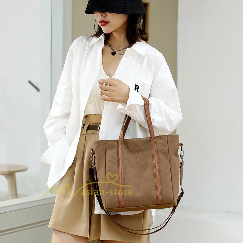 女性用バッグ | ショルダーバッグ レディース 斜めがけ 2way キャンバス 帆布 大きめ ハンドバッグ トートバッグ おしゃれ 多機能 上品 20代30代40代50代 かわいい トレンド