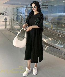 ワンピース | ゆるマタニティウェア レディース 着痩せ 夏 上品 妊婦服 大きいサイズ 体型カバー ゆったり ひざ下丈 マタニティ送料無料