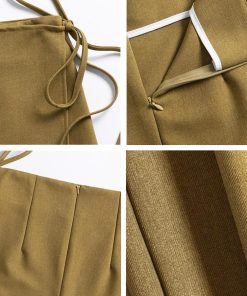 ロングスカート | ラップロングスカートスリット巻きスカート