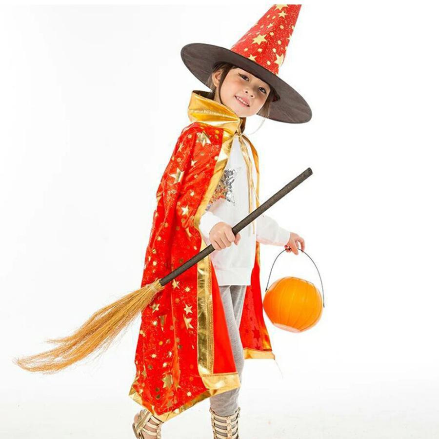 (子供)その他 | 子供 衣装 マント ハロウィン 帽子 魔女 魔法使い コスチューム