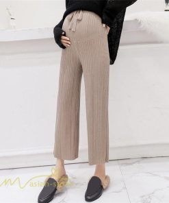 パンツ レギンス | マタニティパンツ レディース 妊婦服 カジュアル 着痩せ リブ ワイドパンツ マタニティ ウエスト調整 ゆったり 大きいサイズ 上品 パンツ お出かけ 上品