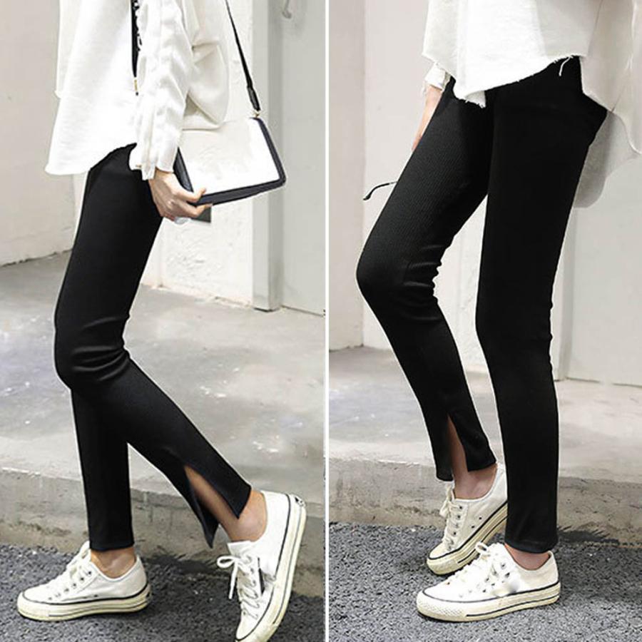 レギンス | サイドスリット 韓国 ボトムス