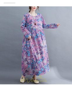 マキシ | ロングワンピース 大きいサイズ レディース 細見え 着痩せ 美シルエット セクシー 女子力 トレンド 海外セレブ オトナ女子 花柄 大人 紫 体型カバー ぽっちゃり