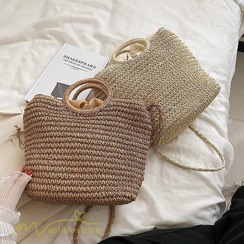 女性用バッグ | レディース バッグ かごバッグ ショルダーバッグ ストローバッグ 編み 小物 シンプル 軽量 大人 軽い 旅行 オシャレ 40代 可愛い 50代 30代