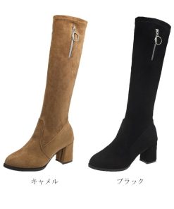 ムートンブーツ | ジョッキーブーツ 秋冬 美脚 ハイヒール レディース ニーハイブーツ ロング丈ブーツ