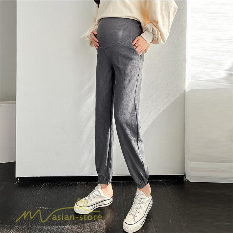 パンツ レギンス | マタニティパンツ レディース テーパードパンツ 着痩せ 無地 大きいサイズ 産前 ウエスト調整 カジュアル お出かけ マタニティウェア 日常感 送料無料 妊婦服
