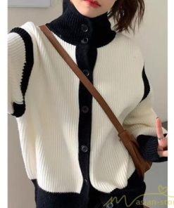 カーディガン | ニットドッキングニットレディース 2022秋冬 羽織り ニット アウター セーター 長袖 20代50代 秋ニット トップス