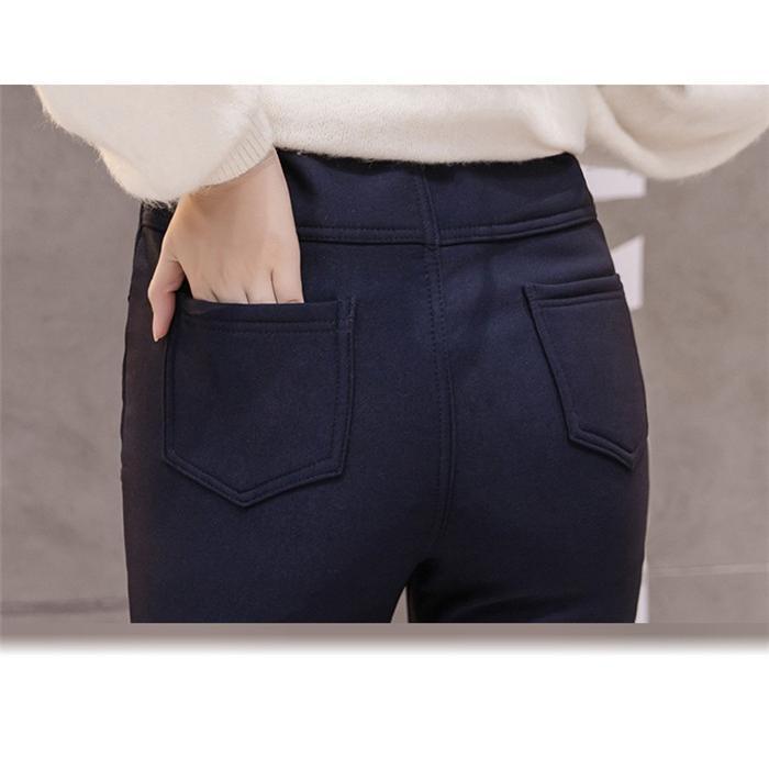 マタニティ | 短納期マタニティデニムパンツ ストレッチパンツ ロングパンツ ボアパンツ 裏起毛 保温 あたっか XXXLまで 妊婦服 調整できる ウエストゴム マタニティウェア