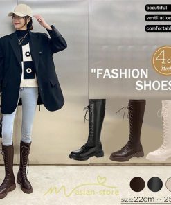 ロングブーツ | レディース ブーツ レディース 靴 シューズ 合皮レザー 歩きやすい 美脚 カジュアル 通勤 2022 ノーインソール インソール 通学 おしゃれ