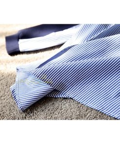 ｔシャツ・カットソー | トレーナー レディース 春秋 トップス シャツ 切り替え カワイイ 長袖 Tシャツ 前後差 ゆったり 20代30代 重ね着風 レイヤード 大人 無地 女の子 ストライプ