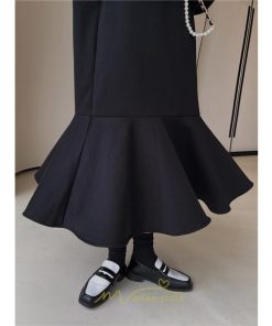 マキシ | スウェットワンピース 秋冬 レディース ロングワンピース ロングスウェット 裾切り替え 長袖ワンピース 30代60代 ゆったり 大人40代 黒ワンピース 大きいサイズ