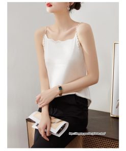 キャミソール タンクトップ | キャミソール サテン インナー レディース 重ね着 キャミ サテン生地 下着 肌着 ノースリーブ 光沢感のあるキャミソール 秋 滑らかな手触り 夏 トップス 春