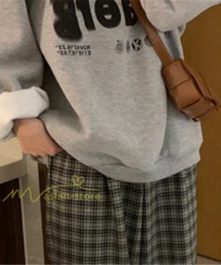 パーカー | トップス トレナー 裏起毛 長袖 秋冬 コーデ カジュアル 長袖トレーナー プリント 40代 50代 フリーサイズ レトロ風 グレー クルーネック 20代 30代 おしゃれ