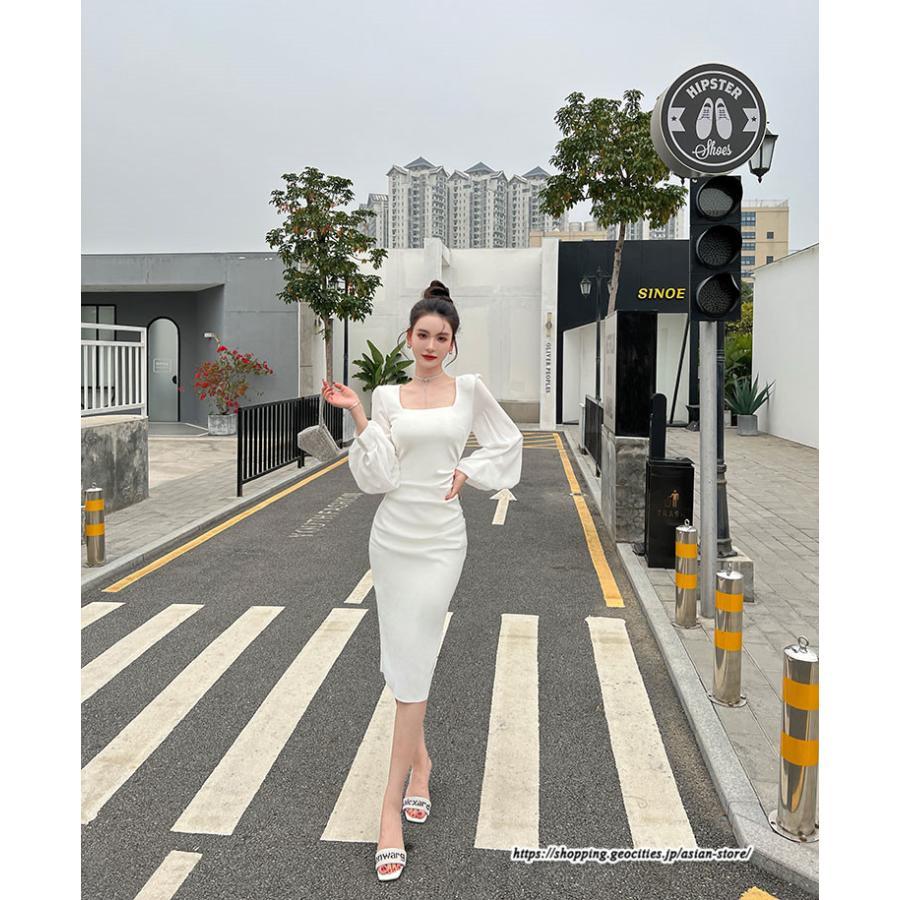 タイト | ワンピースタイトワンピース長袖 上品 セクシー高級感 ワンピース タイトワンピース ヒップアップ スリム 美ライン シルエット お呼ばれ エレガント