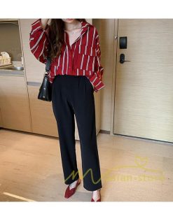 在庫ある | 短納期シャツレディースブラウス ビジネスカジュアルゆったりシャツトップス フォーマルシャツ オフィスブラウス ストライプ 薄手 通学通勤 春夏衣装 着痩せ