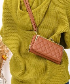 長財布 | キルティング がま口財布 ポシェット韓国