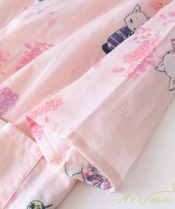 パジャマ ルームウェア | ルームウェア ネグリジェ パジャマ レディース ダブルガーゼ 綿100% ワンピース 長袖 ロング 春 夏 秋 薄手浴衣 バスローブ 花柄 おしゃれ かわいい 寝巻き