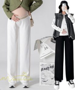 パンツ レギンス | マタニティパンツ レディース ボトムス 無地 きれいめ ママ サマー 大きいサイズ ローウエスト ワイドパンツ 体型カバー お出かけ 春 上品 マタニティウェア 秋