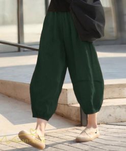 ワイドパンツ | パンツ 無地 レディース 着痩せ かわいい 9分丈 カジュアルパンツ テーパードパンツ ガウチョパンツ 40代 30代 体型カバー 20代 お出かけ