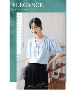 シャツ・ブラウス | ブラウス 半袖 レディース シャツ おしゃれ トップス レトロ オフィス 通勤 夏コーデ シンプル Vネック 上品 華奢見え 20代30代40代 着痩せ エレガント