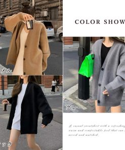 カーディガン | ニットレディース 中厚手