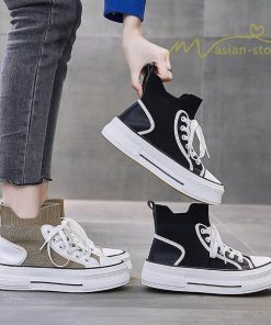 スニーカー | 厚底レディース ハイカット 4cmヒール 靴 軽量 歩きやすい 疲れにくい 美脚 ウォーキングシューズ ショートブーツ ナースシューズ