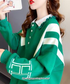パーカー | トレーナー レディース クルーネック 長袖 トップス Tシャツ スウェット ゆったり 秋 春 秋物 秋冬 送料無料 20代30代40代50代 おしゃれ 韓国
