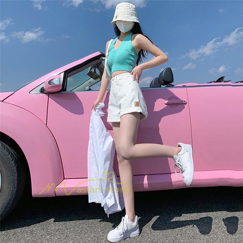 ショートパンツ | ゆったり Aライン デニム デニムパンツ ショートデニム ショーパン 短パン レディース ショート丈 ボトムス ロールアップショートパンツ パンツ