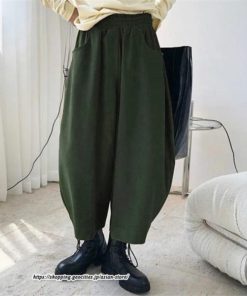 ワイドパンツ | バルーンパンツ コクーンパンツ パンツ ボトムス レディース 夏秋物 ロングパンツ 九分丈 ウエストゴム 通学通勤 20代50代 無地 大人 ボールパンツ