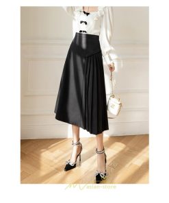 スカート | ロング 秋 秋服 レディース ボトムス ロングフレア プリーツ裏地付き キレイめ 着痩せ フェミニン お出かけ 可愛い オシャレ