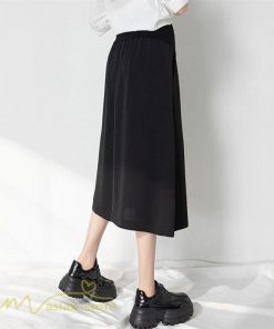スカート | マタニティAライン マタニティウェア 春 夏 秋 無地 Aラインマタニティ 妊婦 ひざ下丈 ウエスト調整 着痩せ ゆったり 送料無料