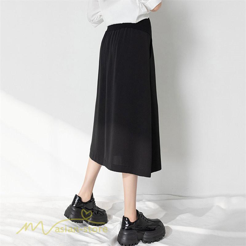スカート | マタニティAライン マタニティウェア 春 夏 秋 無地 Aラインマタニティ 妊婦 ひざ下丈 ウエスト調整 着痩せ ゆったり 送料無料
