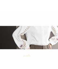 シャツ・ブラウス | ブラウス レディース シャツ トップス 白 長袖シャツ オフィス カジュアル おしゃれ シフォン 通勤 通学 オシャレ 上品 秋服 ナチュラル 可愛い キレイめ