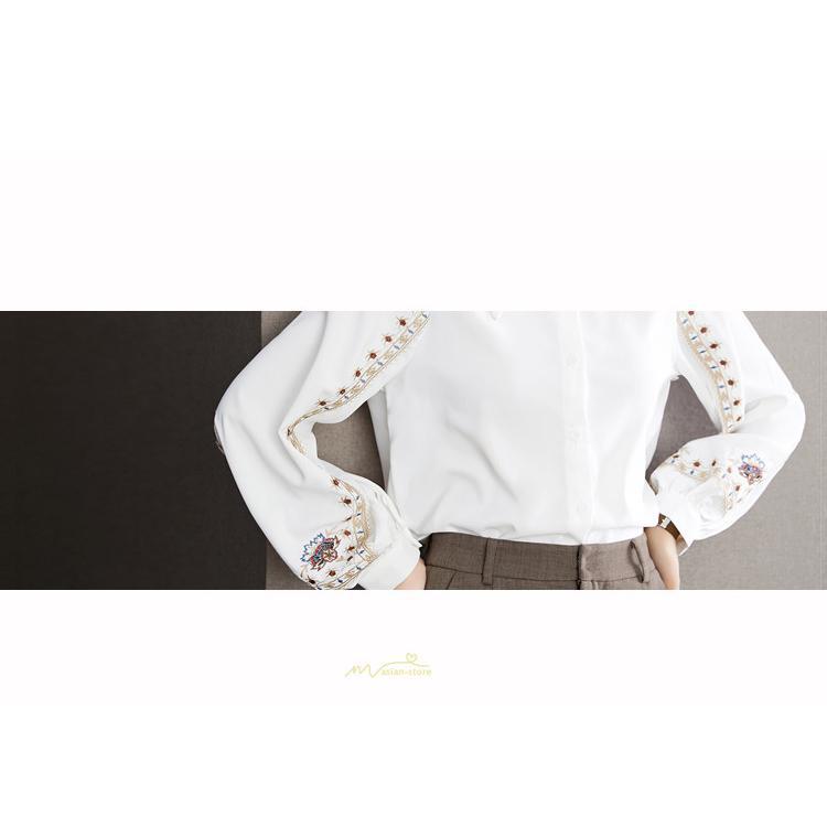 シャツ・ブラウス | ブラウス レディース シャツ トップス 白 長袖シャツ オフィス カジュアル おしゃれ シフォン 通勤 通学 オシャレ 上品 秋服 ナチュラル 可愛い キレイめ