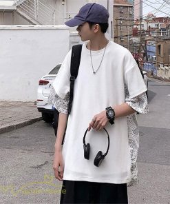 Tシャツ | メンズ 半袖 シンプル 半袖tシャツ クルーネック カジュアル 重ね着風 切り替え カッコウイイ 夏新作 カットソー ゆったり 20代 40代 体型カバー 30代