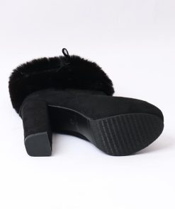 ショートブーツ | ファーブーツ ブーティー 太ヒール 韓国