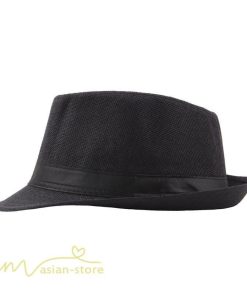 メンズ | 58cm帽子 UVカット 日焼け防止 ハット 紳士 中折れハット 麻 中折れ帽子 カジュアル 無地 ジェントルマン 20代 30代 40代 メンズタイル コーデ