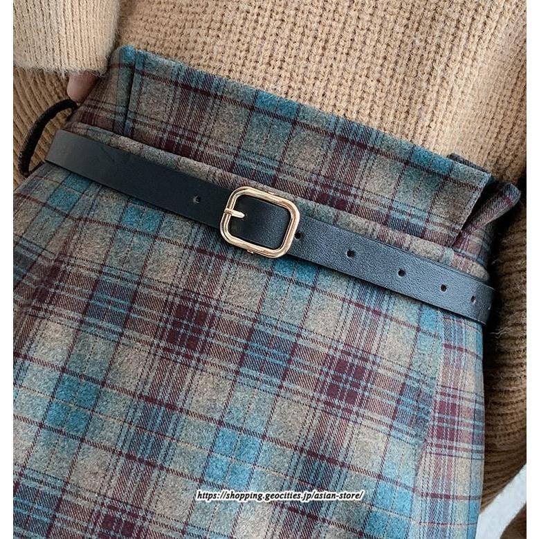 スカート | ミモレ丈 ひざ丈 レディース チェック柄 体型カバー 着痩せ Aライン ハイウエスト 上品 2022新作 通勤 秋冬コーデ オシャレ 韓国風 キレイめ