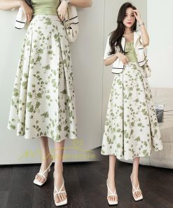 スカート | マキシロング ワイド フレア ゆったり 2トーン 春 夏 秋 冬 体系カバー Aライン フェミニン 着痩せ 20代30代40代 カジュアル デイリー 通勤通学 上品