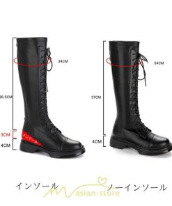 ロングブーツ | レディース ブーツ レディース 靴 シューズ 合皮レザー 歩きやすい 美脚 カジュアル 通勤 2022 ノーインソール インソール 通学 おしゃれ